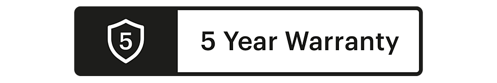 5 Year Warranty