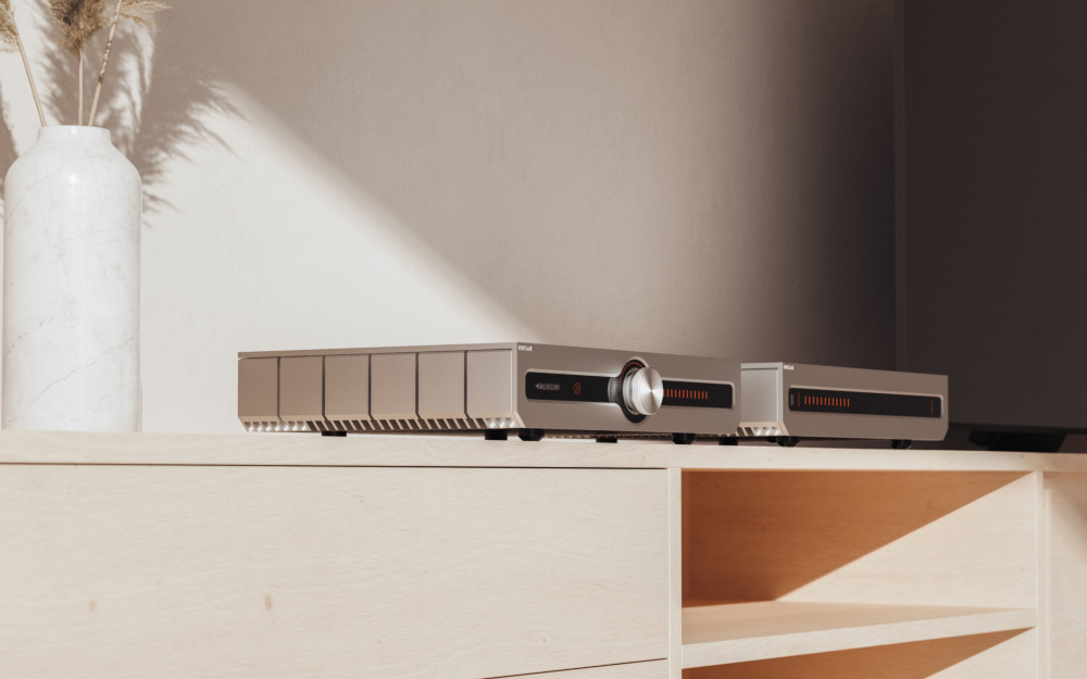 Roksan Caspian 4G Dual Mono Power Amplifier-Silver combo