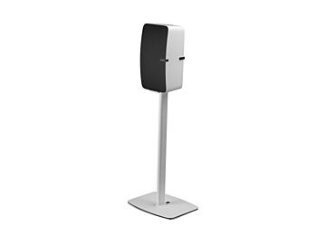  Flexson Floor Stand for the Sonos Play 5 (Gen 2) - Vertical w/ Play 5 - White