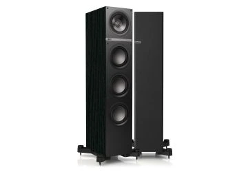 KEF Q500 Floorstanding Loudspeakers in black oak vinyl finish