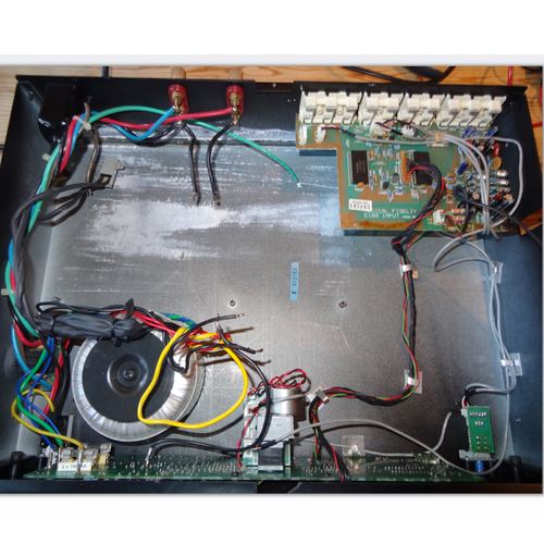 Circuit board removed from Musical Fidelity E100