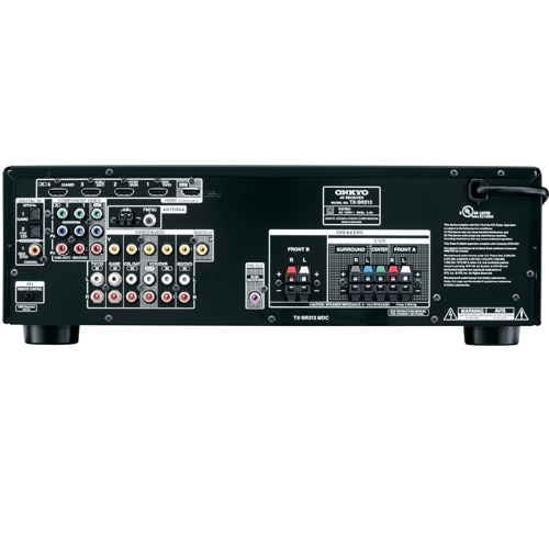 Onkyo TX-SR313 rear panel