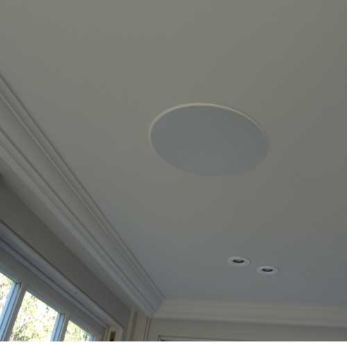 B&W CCM682 in-ceiling rear surround sound speakers