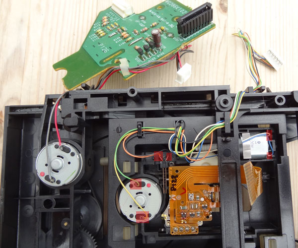 Desoldering the motor control wires