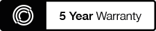 5 Year warranty